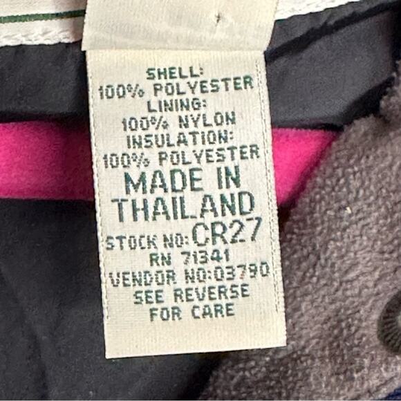 LL Bean Women’s Navy Blue Pullover Jacket Coat Hood Size XL P synthetic Down VTG - Picture 14 of 16